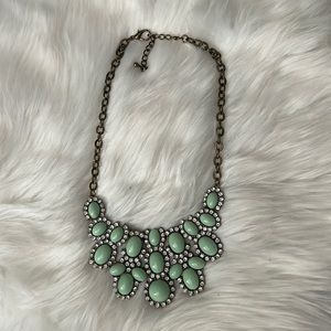 Jade and Crystal Gemstone Necklace.